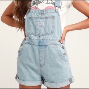 Levi’s Vintage Denim Shorts Overalls
